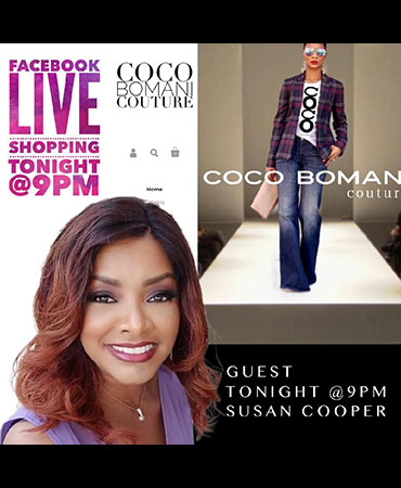 Susan Cooper Live Guest Coco Bomani Couture